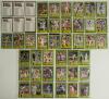 Scanlens &lsquo;W.S.C. Super Series&rsquo; Australian issue 1981. Card nos. 1-28, 30-78 and 80-84 from the set of 84 player cards plus the six &lsquo;Checklist&rsquo; cards, and some duplicates. Forty six of the cards are signed by the featured player, nos. 1-4, 6-9, 11-14, 16-1