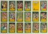 Australian Dairy Corporation/ Australian Cricket Board &lsquo;Kanga Cards&rsquo; 1985. Near complete set of sixty of the sixty three cards issued. Lacking nos. 20 Ian Botham and 33 Clive Lloyd from the &lsquo;Facts&rsquo; cards and no. 9 Imran Khan from the &lsquo;Tips&rsquo; cards. Include