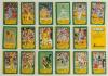 Australian Dairy Corporation/ Australian Cricket Board &lsquo;Kanga Cards&rsquo; 1985. Near complete set of sixty of the sixty three cards issued. Lacking nos. 20 Ian Botham and 33 Clive Lloyd from the &lsquo;Facts&rsquo; cards and no. 9 Imran Khan from the &lsquo;Tips&rsquo; cards. Include - 2