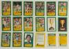 Australian Dairy Corporation/ Australian Cricket Board &lsquo;Kanga Cards&rsquo; 1985. Near complete set of sixty of the sixty three cards issued. Lacking nos. 20 Ian Botham and 33 Clive Lloyd from the &lsquo;Facts&rsquo; cards and no. 9 Imran Khan from the &lsquo;Tips&rsquo; cards. Include - 3