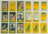 Australian Dairy Corporation/ Australian Cricket Board &lsquo;Kanga Cards&rsquo; 1985. Near complete set of sixty of the sixty three cards issued. Lacking nos. 20 Ian Botham and 33 Clive Lloyd from the &lsquo;Facts&rsquo; cards and no. 9 Imran Khan from the &lsquo;Tips&rsquo; cards. Include - 4