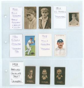 Yorkshire cigarette and collectors&rsquo; cards early 1900s onwards. Album comprising a comprehensive collection of over two hundred and thirty cigarette and collectors&rsquo; card, each depicting a Yorkshire cricketer. Includes a good number of earlier issues, also 