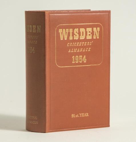 Wisden Cricketers&rsquo; Almanack 1954. Original hardback. Good/very good condition