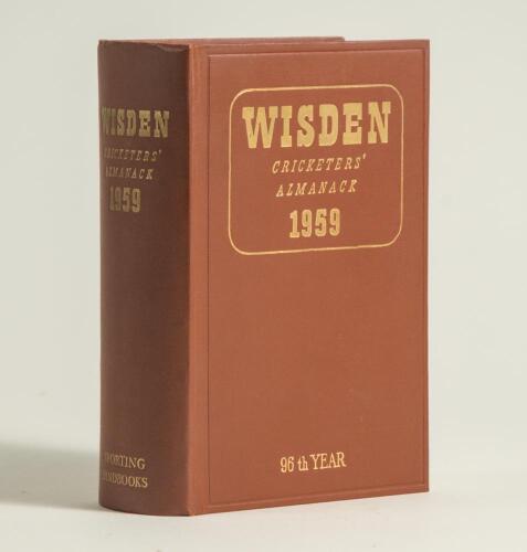 Wisden Cricketers&rsquo; Almanack 1959. Original hardback. Very good condition