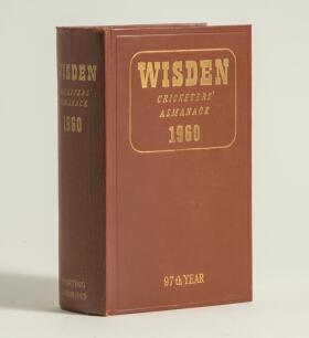 Wisden Cricketers&rsquo; Almanack 1960. Original hardback. Very minor wrinkling to the spine paper otherwise in very good condition
