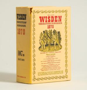 Wisden Cricketers&rsquo; Almanack 1970. Original hardback with dustwrapper. Small tear to the head of the spine on the dustwrapper otherwise in very good condition