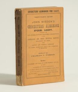 Wisden Cricketers&rsquo; Almanack 1887. 24th edition. Original paper wrappers. Some loss to the head and base of the spine paper, otherwise in good/very good condition