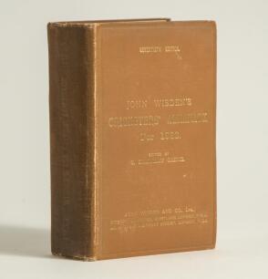 Wisden Cricketers&rsquo; Almanack 1933. 70th edition. Original hardback. General wear to boards, board extremities and spine, dulling to the gilt titles on the spine and to a lesser extent the front board otherwise in good condition