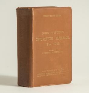 Wisden Cricketers&rsquo; Almanack 1935. 72nd edition. Original hardback. General wear to boards, board extremities and spine, faded gilt titles to the spine and dulling to the titles on the front board otherwise in good condition. Internally very good