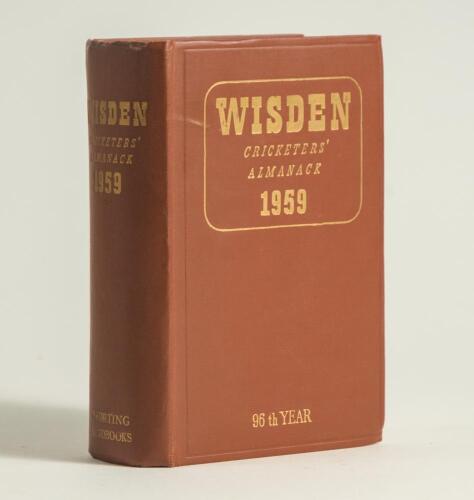Wisden Cricketers&rsquo; Almanack 1959. Original hardback. Very good/excellent condition