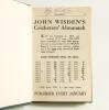 Wisden Cricketers&rsquo; Almanack 1918. 55th edition. Bound in green boards, lacking original wrappers, gilt titles to spine and green speckled page edges. Signed in pencil to the top border of the first advertising page by Reg Perks, Worcestershire & England 1 - 2