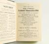 Wisden Cricketers&rsquo; Almanack 1935, 1936 and 1937. 72nd to 74th editions. All three bound in green boards, lacking original wrappers, gilt titles to spine and green speckled page edges. Good/very good condition. Qty 3 - 2