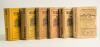 Wisden Cricketers&rsquo; Almanack 1933, 1940, 1944, 1946, 1949 and 1950. Original paper wrappers and cloth covered editions. All editions with some soiling and age toning to wrappers and covers. The 1933 edition with wear and loss to wrappers, heavier to the f