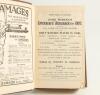 Wisden Cricketers&rsquo; Almanack 1897, 1907 and 1921. All three editions bound in dark brown boards. The 1897 with poor front wrapper, lacking the rear, the 1907 lacking wrappers and with some damage to page corners at the rear of the book and the 1921 with or - 3