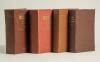 Wisden Cricketers&rsquo; Almanack 1909 and 1920. Both editions bound in brown boards, lacking original paper wrappers, gilt titles to spine and both in good condition. Sold with original hardback editions for 1949 and 1961. The 1949 edition with broken internal