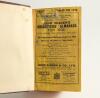 Wisden Cricketers&rsquo; Almanack 1936 and 1937. 73rd & 74th editions. The two books bound together in brown boards, with original wrappers, with gilt titles to spine, red speckled page edges. Worn and soiled front wrappers with handwritten annotation to both, - 2