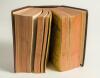 Wisden Cricketers&rsquo; Almanack 1936 and 1937. 73rd & 74th editions. The two books bound together in brown boards, with original wrappers, with gilt titles to spine, red speckled page edges. Worn and soiled front wrappers with handwritten annotation to both, - 3