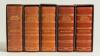 Wisden Cricketers&rsquo; Almanack 1996 to 2000. 133rd to 137th editions. De luxe full leather bound limited edition hardbacks. Gilt lettering and gilt to all page edges. In slip case. Limited edition number 115 of only 150 copies, signed by Matthew Engel, Edito