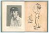Arthur Mailey. &lsquo;The 1930 Australian Eleven and other Caricatures&rsquo;. Published by the author 1930. Printed by W.C. Penfold, Sydney. Bound in later green cloth with gilt/ leather title label to front cover, lacking original pictorial wrappers. Padwick 5052-2 - 2