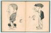 Arthur Mailey. &lsquo;The 1930 Australian Eleven and other Caricatures&rsquo;. Published by the author 1930. Printed by W.C. Penfold, Sydney. Bound in later green cloth with gilt/ leather title label to front cover, lacking original pictorial wrappers. Padwick 5052-2 - 4