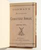 &lsquo;Conway&rsquo;s Australian Cricketers&rsquo; Annual for 1876-77&rsquo;. John Conway. F.F. Bailliere, Melbourne 1877, first year of issue. 236pp plus advertising. Handsomely rebound in half calf and marbled boards, gilt title to spine, red speckled page edges. Original stif