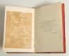 &lsquo;Cricket across the Sea, or, the Wanderings and Matches of the Gentlemen of Canada 1887 by two of the Vagrants&rsquo;. D.W. Sanders & G.G.S. Lindsay. Toronto 1887. Very nicely bound in beige quarter leather, marbled boards, raised bands and leather gilt title l - 2