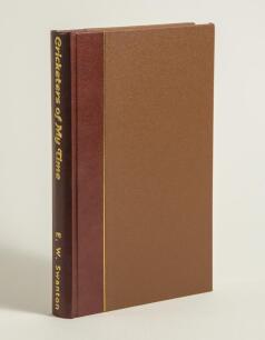 &lsquo;Cricketers Of My Time&rsquo;. E.W. Swanton. London 1999. Limited edition quarter leather bound copy with gilt to top edge. Limited edition no. 6 of 100 copies produced by Boundary Books, signed by Swanton. Very good condition.