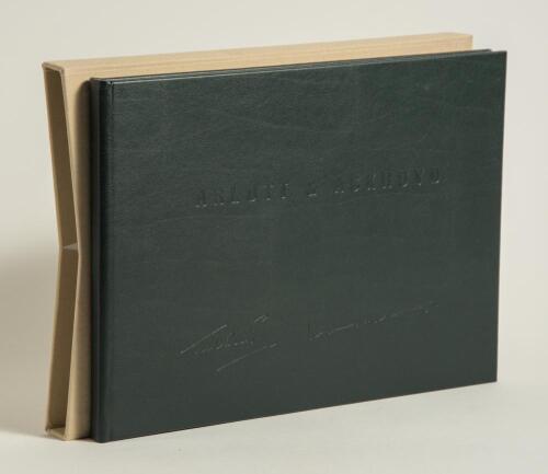 &lsquo;Arlott & Ackroyd: A celebration of cricket, wine, poetry and place&rsquo;. With a commentary by David Rayvern Allen. Published in 2002 by Christopher Saunders, Newnham on Severn. Leather bound limited edition number 18 of 295 books produced, signed by Norman A