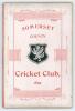 Somerset County Cricket Club Year Book 1895-96. 6th Edition. Compiled by W.T. Webb. Printed by Hammett & Co, Taunton 1896. Original decorative boards. Minor soiling to boards otherwise in very good condition. Scarce.