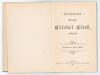 Somerset County Cricket Club Year Book 1895-96. 6th Edition. Compiled by W.T. Webb. Printed by Hammett & Co, Taunton 1896. Original decorative boards. Minor soiling to boards otherwise in very good condition. Scarce. - 2