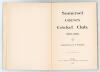 Somerset County Cricket Club Year Book 1905-06. Compiled by G.S. McAulay. Printed by E.S. & A. Robinson Ltd, Bristol 1906. Original decorative boards. Minor soiling to boards, small bump to foot of spine, otherwise in very good condition. Scarce. - 2