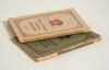 Somerset County Cricket Club Year Book 1920 and 1921. Somerset County Herald, Taunton. Original decorative wrappers. The 1920 issue with light soiling to wrappers, loss to foot of spine, rusting to staples. The 1921 with front wrapper detached and worn, l - 3