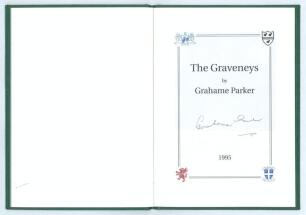 &lsquo;The Graveneys&rsquo;. Grahame Parker. Richard Walsh Books, Somerset 1995. Bound in green cloth, gilt title to front. Limited edition no. 32/50 signed to photograph plate by Tom and David Graveney and by Parker to title page. Very good condition.