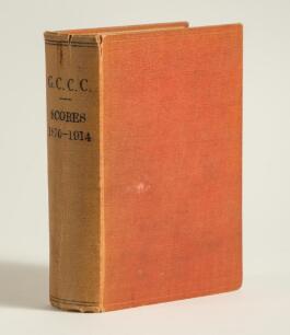 Gloucestershire cricket. &lsquo;Scores made in County Matches by the Gloucestershire County Cricket Club&rsquo;, published by Arrowsmith, Bristol. A compilation of issues of the Annual comprising over 800 pages covering seasons 1870-1914, bound in red cloth with thir