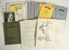 Cricket auction and dealer&rsquo;s catalogues 1970s-1980s. A good selection of thirty eight original dealer and auction sale catalogues. Includes three early typed dealer catalogues for John McKenzie of Ewell and two for Wesley Harte of Northern Ireland. Also t
