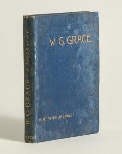 &lsquo;W.G. Grace. A Biography&rsquo;. W. Methven Brownlee. Iliffe & Son, London, 1st edition 1887. 166pp. Original blue cloth boards, gilt titles to front and spine. Presentation copy from the author with dedication in ink to half title page to Henry Jones Esq., and