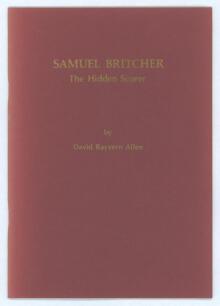 &lsquo;Samuel Britcher. The Hidden Scorer&rsquo;. David Rayvern Allen. Original card wrappers. Limited edition no. 29/100. Signed by the author. Good/ very good condition.
