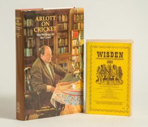 John Arlott. Wisden Cricketers&rsquo; Almanack 1983. 120th edition. Original limp cloth covers. Signed to the title page by John Arlott from whose library this came. Sold with &lsquo;Arlott on Cricket. His Writings on the Game&rsquo;, edited by David Rayvern Allen, London 