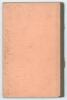 &lsquo;Index to all First-Class Matches in &ldquo;Scores and Biographies&rdquo;, Vols. I-XIV 1746-1878&rsquo;. Compiled by J.B. Payne, Harrogate, 1903. Limited to one hundred copies. 36pp. Original stiffened card covers with olive green cloth spine. Padwick 805. Front board deta - 2
