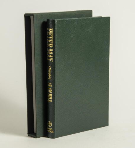 &lsquo;Peter May. A Biography&rsquo;. Alan Hill. London 1996. Foreword by Denis Compton. Limited edition bound in full leather, gilt title to spine, in slip case. Limited to 126 copies of which nos. 1-25 were bound in full leather, this being no. 17, signed by Virgin