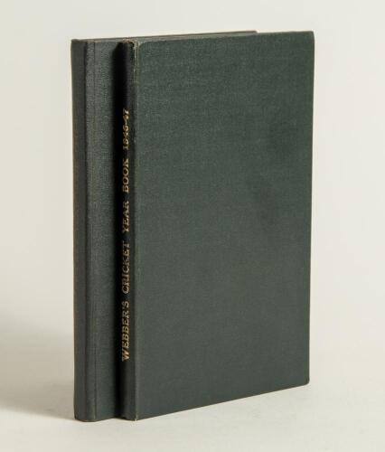 &lsquo;Webber&rsquo;s Cricket Year Book&rsquo; 1946/47 & 1947/48. R. Webber. Privately published in Hunstanton 1947 & 1948 (first and second year of issue). Limited edition of 100 and 250 numbered copies, the 1946/47 signed by the author, the 1947/48 with printed signature