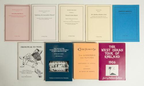 Red Rose Books. Nine titles published in Lancashire. Includes four signed limited edition titles by Gerry Wolstenholme. Two are limited edition facsimile hardback reprints, both signed by Wolstenholme who wrote the new introductions, &lsquo;The Tour of the &ldquo;Gen