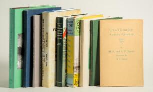 Sussex cricket (and rugby) histories. Nine titles of which five hardbacks are signed by the author. &lsquo;Pre-Victorian Sussex Cricket&rsquo;, H.F. & A.P. Squire, Henfield 1951, signed by H.F. Squire with accompanying letter to John Arlott. Rebound in green cloth, o