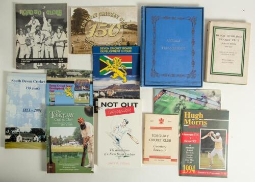 Devon and South West cricket books. &lsquo;Annals of the Teignbridge Cricket Club 1823-1883&rsquo;. Compiled by G. Wareing Ormerod. Privately printed by W. Brendon 1888. Original blue cloth covers with gilt title and decoration to covers and spine. Sold with &lsquo;Northwo