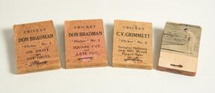Don Bradman Flicker Book. No.1 &lsquo;On Drive and Off Drive&rsquo; and No.2 &lsquo;Square Cut and Late Cut&rsquo;. Sold with C.V. Grimmett Flicker Book. No. 5, &lsquo;Googly Delivery and Off Break Finger Spin&rsquo;. All published by Flicker Productions Ltd, London in 1930. Some soiling, s