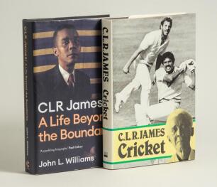 &lsquo;Cricket&rsquo;. C.L.R. James, edited by Anna Grimshaw. London 1986. Original hardback with very good dustwrapper. Signed by James in later years, &lsquo;Padwick II 3273. Sold with &lsquo;C.L.R. James. A Life Beyond the Boundaries&rsquo;. John L. Williams. 2022. Original dustwra