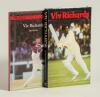 Vivian Richards. Two hardback biographies of Richards. &lsquo;Viv Richards&rsquo; by Richards and David Foot, Kingswood 1979. &lsquo;Viv Richards&rsquo;, David Foot, London 1987. Both titles signed by Richards and Foot. Sold with an official folding scorecard, Somerset v Warwick