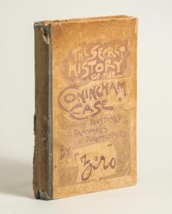 &lsquo;The Secret History of the Coningham Case. Copiously Illustrated with Facsimiles of Documents etc.&rsquo; by &lsquo;Zero&rsquo;. Printed by Finn Brothers, Sydney 1901. xvii, 360pp. Original pictorial stiffened card covers. A true-crime book detailing the scandalous divorce