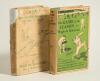 Hugh de Selincourt. Two hardback titles by de Selincourt with dustwrappers. &lsquo;The Game of the Season&rsquo;, London 1931. Presentation copy with signed dedication in ink to half title page, &lsquo;To L. [John] Arlott&rsquo; dated June 1941. Padwick 6108. Fairly good dustwra