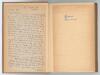 &lsquo;Cricket Country&rsquo;. Edmund Blunden. First edition London 1944. Original hardback with good dustwrapper. Ownership signature in blue ink to the front endpaper of &lsquo;J.E. Morpurgo, Italy, Oct. [19]44&rsquo;. To the inside front cover is a single page handwritten let - 2